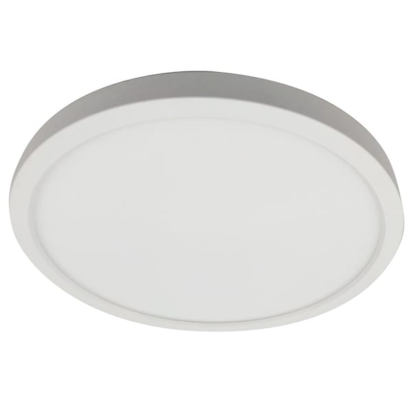 Sunlite LED 9-Inch Round Mini Panel Lght Fixture, 18W 75W, 1100 Lumens, 30K/40K/50K, Dimmable, Wht, 50,000Hr 81286-SU - main